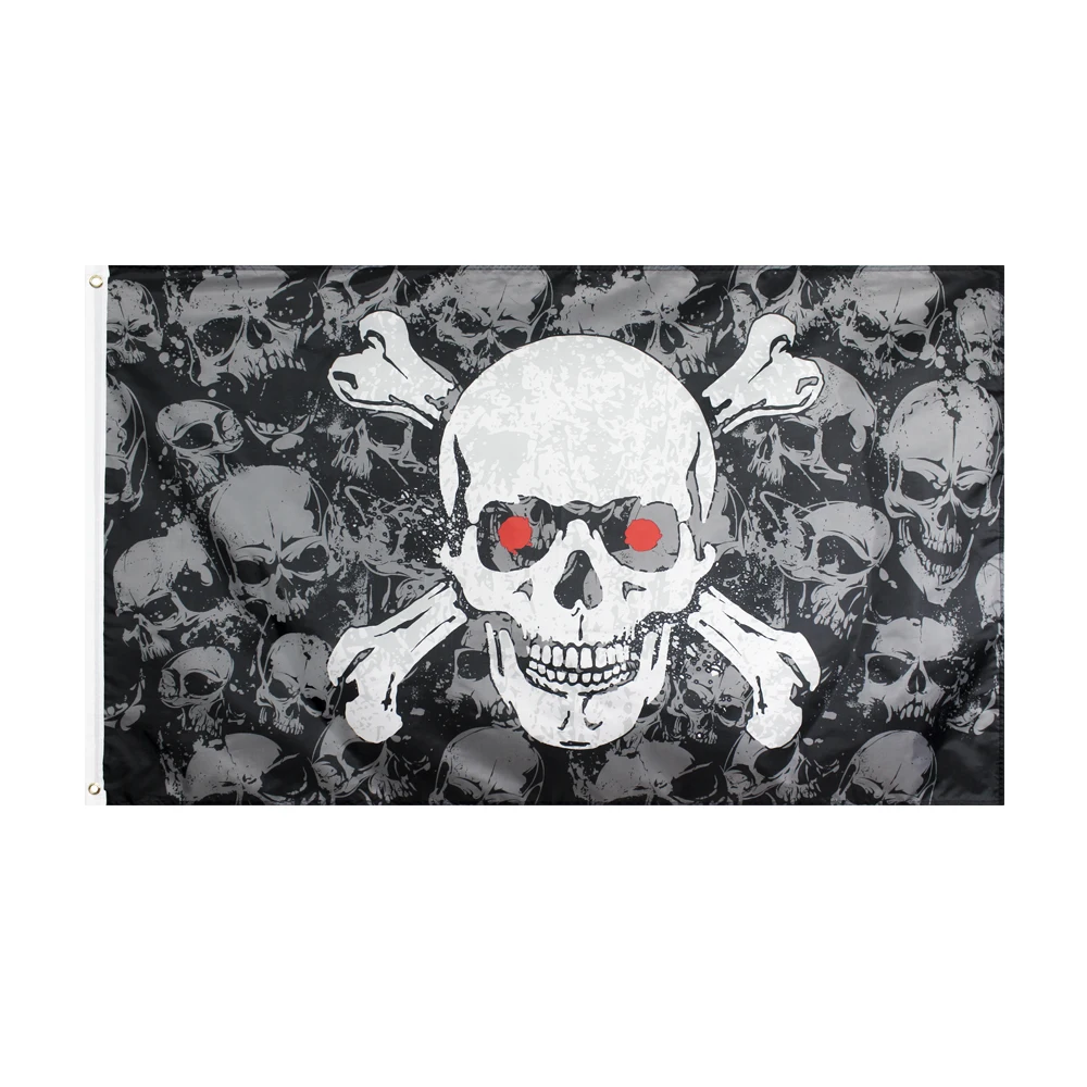 Yehoy подвесной флаг с черепом jolly roger 90*150 см для украшения | Дом и сад