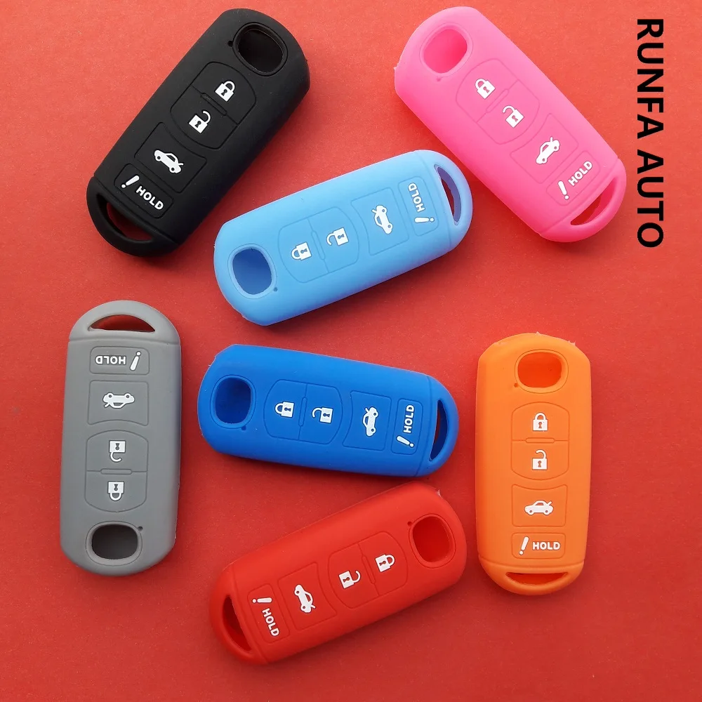 Чехол для смарт ключа из силикагеля Mazda 3 5 6|fob cover|car key case coverremote silicone |