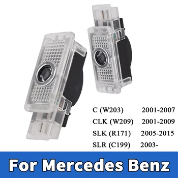 

2Pcs Led Car Door Welcome light ghost shadow Projection For Mercedes Benz C CLK SLK SLR Class W203 W209 R171 W171 C199