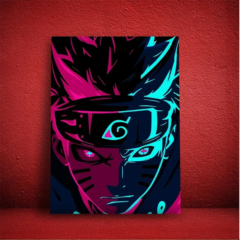 Картина на холсте японское аниме классический герой удзумаки постер Наруто