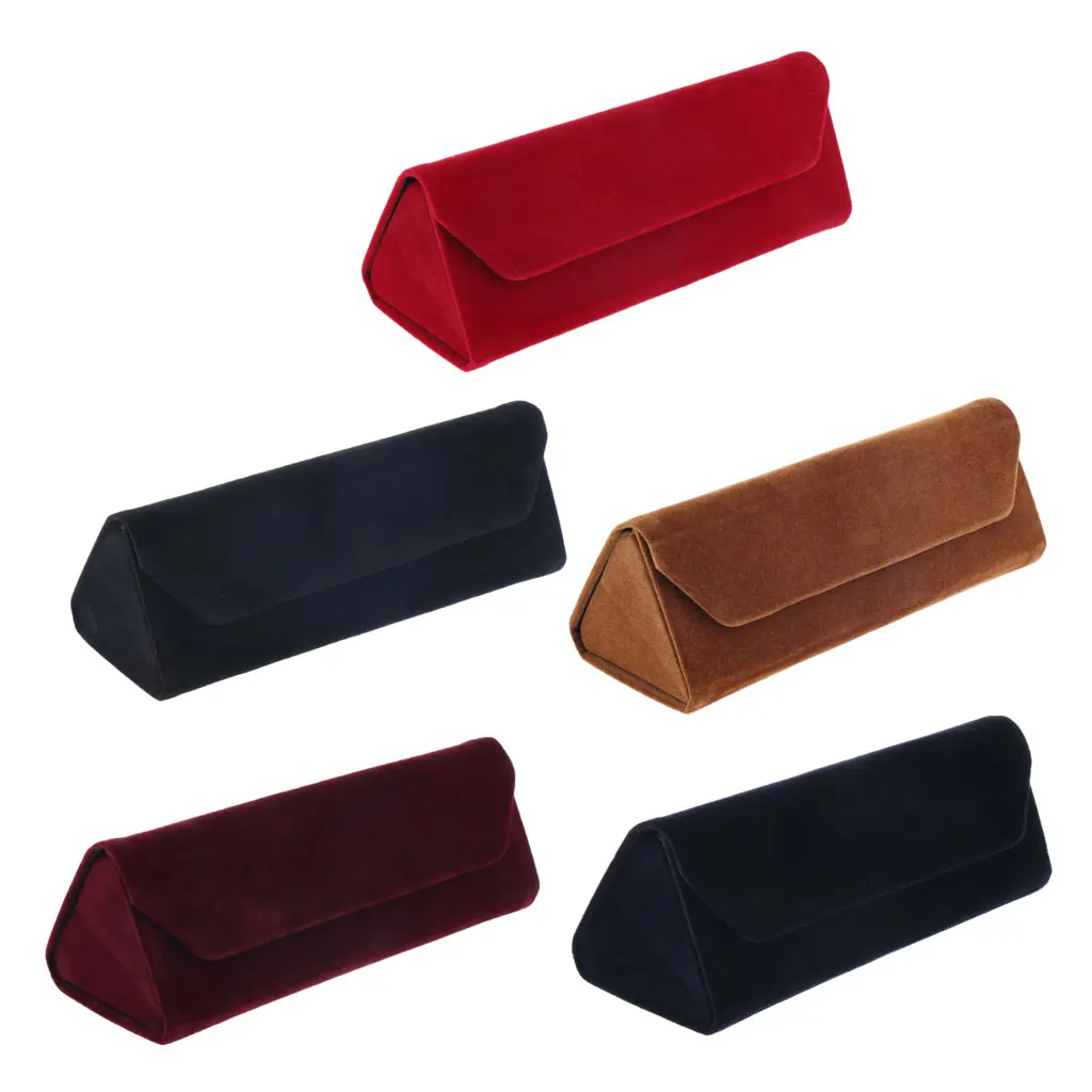 

Velvet Glasses Display Box Eyeglasses Sunglasses Case Cover Folding Spectacles Hard Metal Eyewear Protector Case Organizer