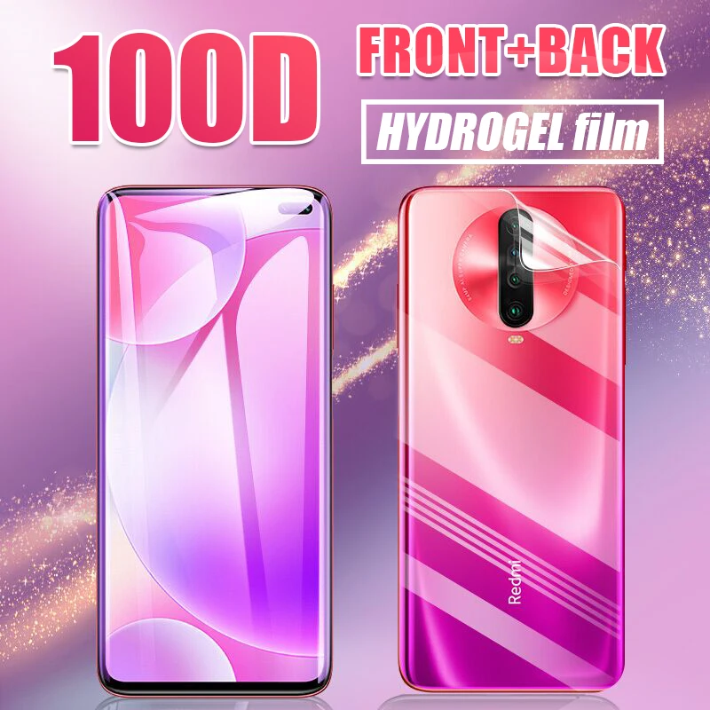Передняя защитная пленка 100D Гидрогелевая мягкая для Xiaomi Redmi K20 K30 Pro 8A 7A Note 8T 7 8