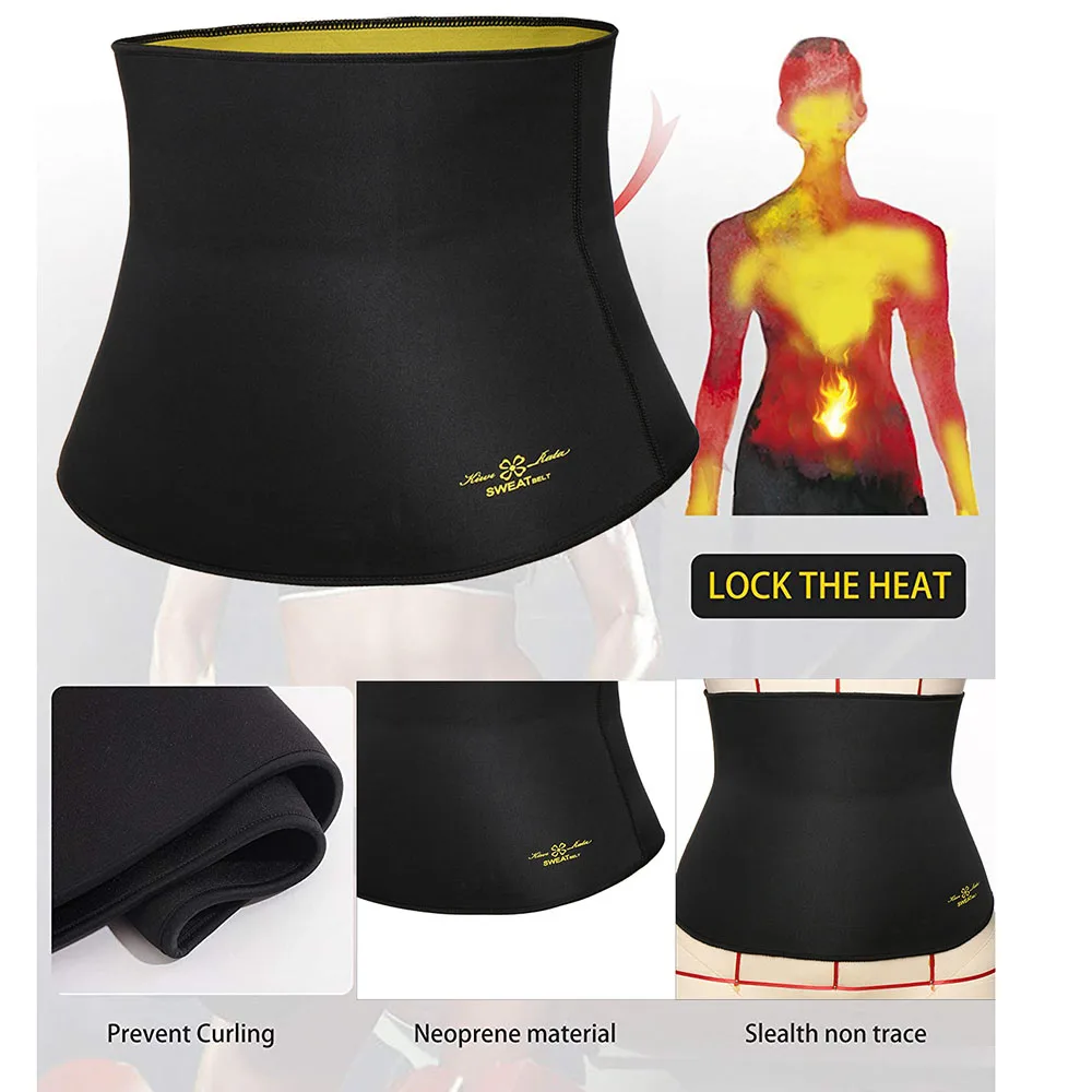 Men Waist Trainer Body Shaper Neoprene Sauna Suit Abdomen Modeling Slimming Belt Weight Loss Cincher Faja Gym Workout Corset