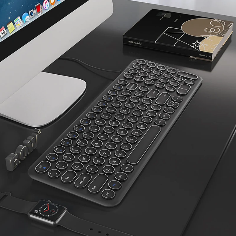 

B.O.W 100 keys Wired/Wirelss 2.4Ghz USB Slim Keyboard for PC, Computer, Notebook, Laptop, Plug and Play