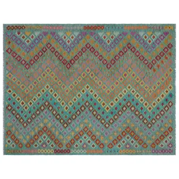 

Handmade Natural Afghan Tribal Rug Area Rug 186x235 Cm-6'1''X7'9''