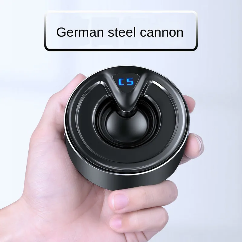 Беспроводной Bluetooth динамик с сабвуфером Круглый мини высокой точности