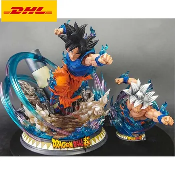 

17" Dragon Ball Statue Migatte No Gokui Son Goku Bust LED Full-Length Portrait Original Version GK Action Figure Toy 44CM X402