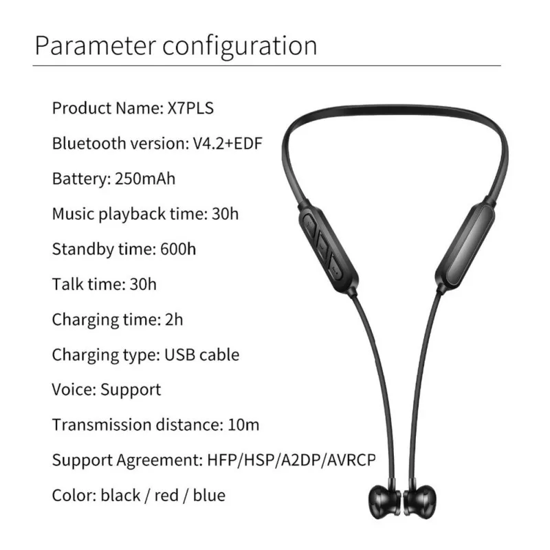 X7Plus Bluetooth беспроводные наушники магнитные Bluetooth 5,0 наушники для iPhone SamSung Xiaomi Redmi