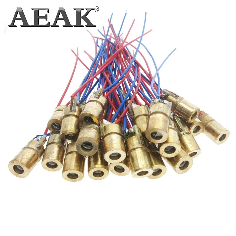 AEAK 5 в 650 нм мВт регулируемая лазерная указка с Красной Медной головкой|laser dot diode