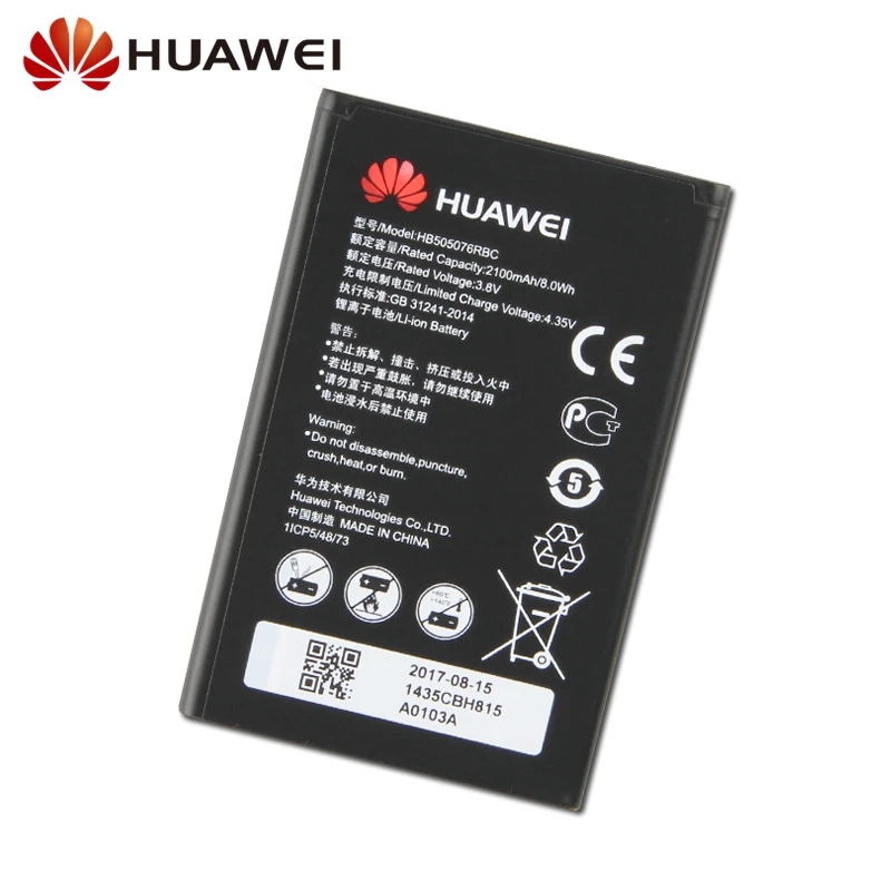 Оригинальная замена Батарея HB505076RBC для huawei A199 G606 G610 G716 G610S G700 G710 C8815 Y600D-U00 Y610 Y3 ii 2100 мАч