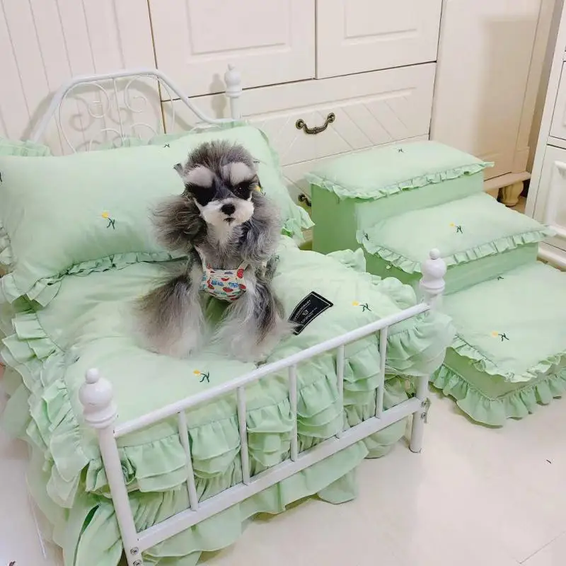 Sticky Rice With The Same Ins Sweet Cute Doll Bed Pet Kennel Removable