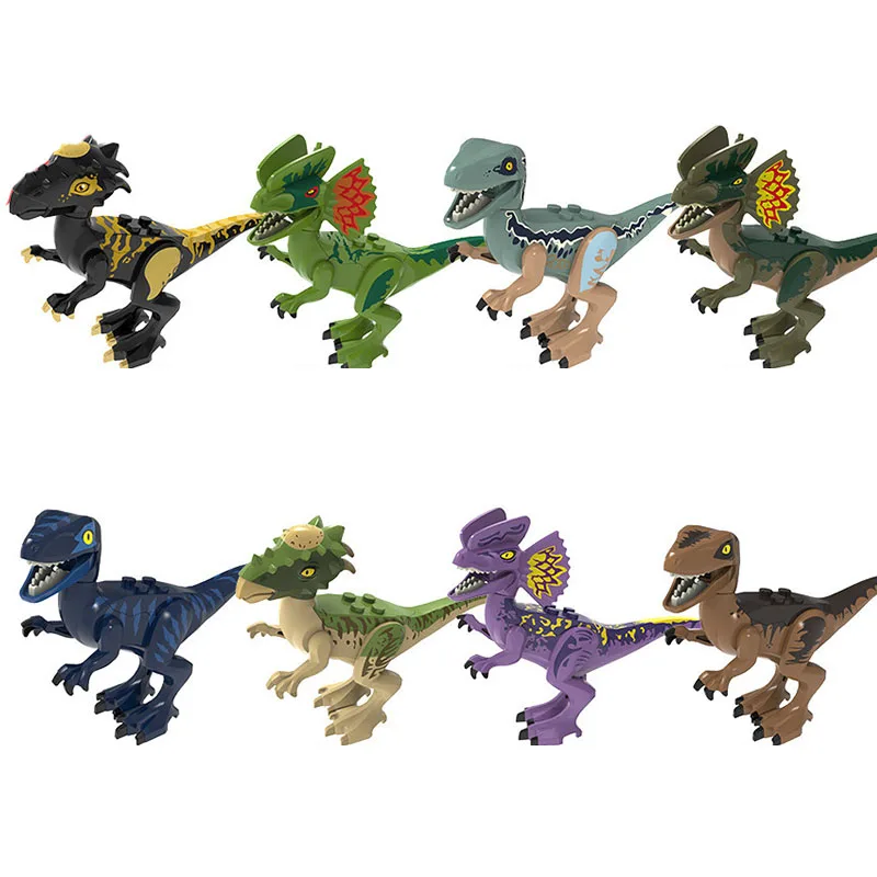 

Jurassic World Dinosaurs Park Building Blocks Tyrannosaurus Indominus Rex Indoraptor Figures Collection Toys For Children