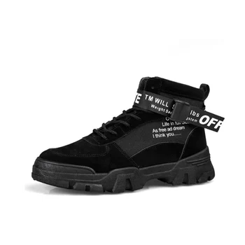 

Men's Boots snow boots Waterproof Breathable Gao Bang Bottom casual boot Wear-resistant sole Light weight Warm Shoes British