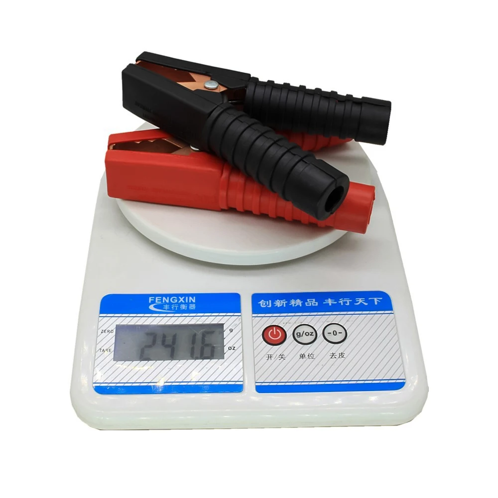 Hot Copper-Plated All-Inclusive Black And Red Spring Car Clamps Crocodile 200A Aligator Large Cable Battery Alligator Clips