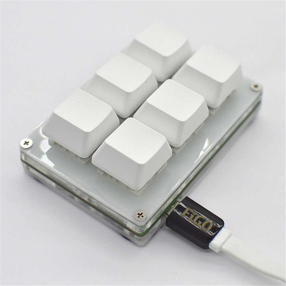 Mini 6 Key Keyboard Diy Custom Usb Programming Shortcut Keys Copy Paste Mechanical Keyboard Replacement Parts Accessories Aliexpress