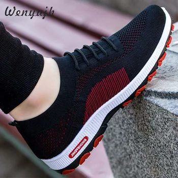 

Dihope Sneakers Fashion Outdoor Mens Color High Quality Brand Bandage Breathable Shoes Mesh Soft Letters Tennis Mens Shoes