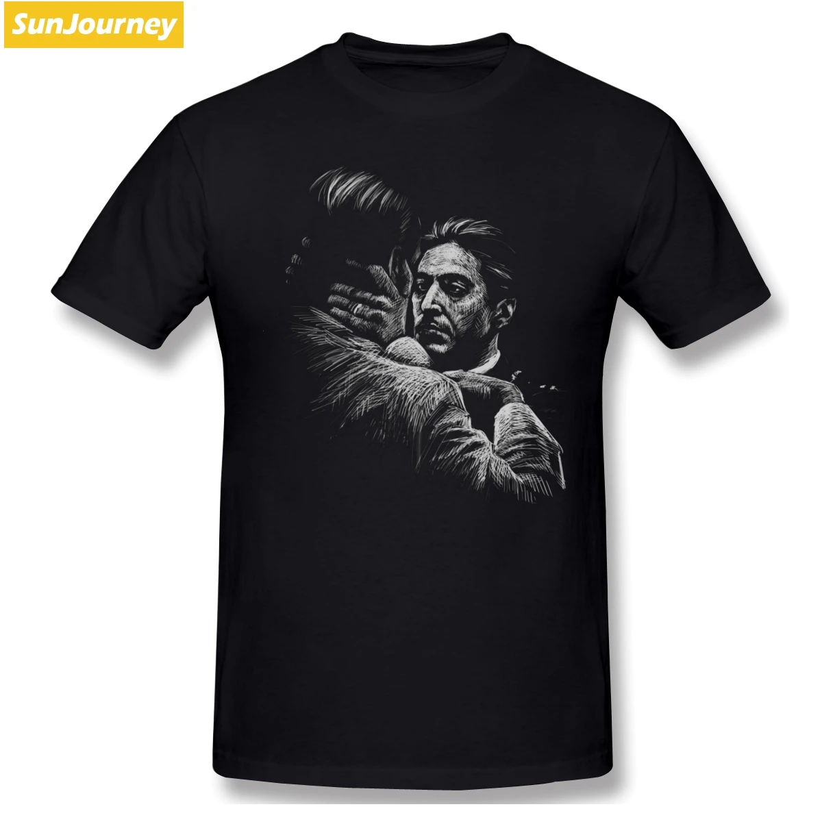

The Godfather Al Pacino Retro Movie Men T Shirt Plus Size Cotton Short Sleeve Men T-Shirt