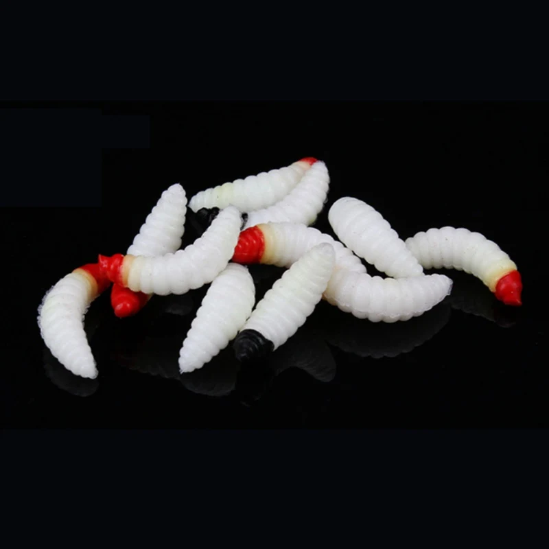  Soft Swim Baits Silicone Insect Artificial Baits Bread Bug Worm Fishing Lures 50pcs/lot Fishing Lur