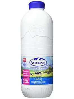 

Central Lechera Asturiana - Leche UHT Semidesnatada - Botella 2,2 L - , Pack de 6