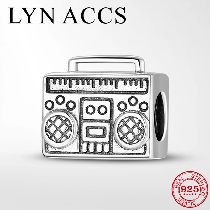 

Authentic 925 Sterling Silver Recorder Shape Metal Beads DIY Accessories fit Original Pandora Charm Bracelet Silver 925 Jewelry
