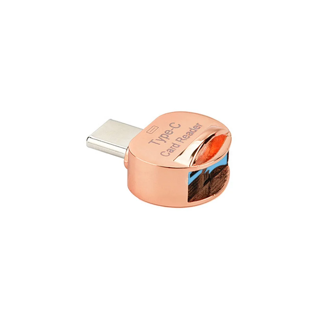 1 шт. type-c Алюминиевый сплав USB Женский USB 3,1 type-c OTG Мужской адаптер для мобильного телефона - Цвет: Rose Gold