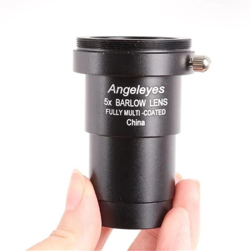 Angeleyes металлический 1,25 дюйма 5X удлинитель телескоп двойной Универсальный 5X линза Барлоу черный цвет зеркало AngeleyesBlack5X