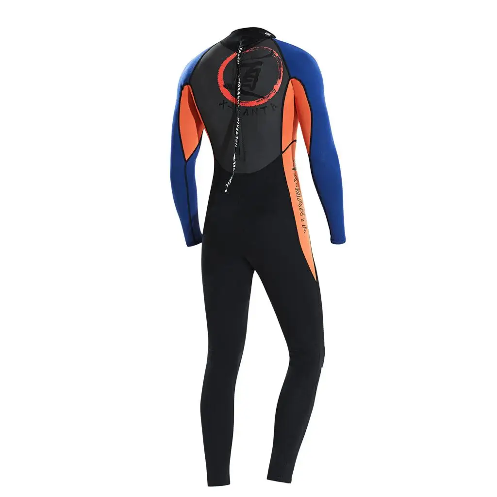 Warm Neoprene Wetsuit Back Zip Full Body Spearfishing Swimwear Diving Wetsuit for Diving Surfing Water Sports
