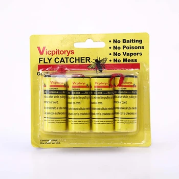 

40 Pcs Sticky Fly Board Fly Catchers 4 Pcs/1 Roll Environmentally Friendly Trap GXMA