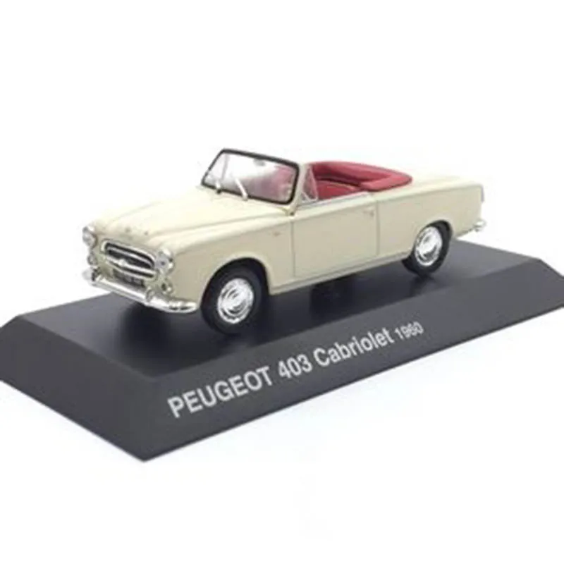 1/43 масштаб сплава Модель автомобиля peugeot 403 Cabriolet 1960 трансформер классический автомобиль литье под давлением Игрушка Модель Детская Коллекция подарков