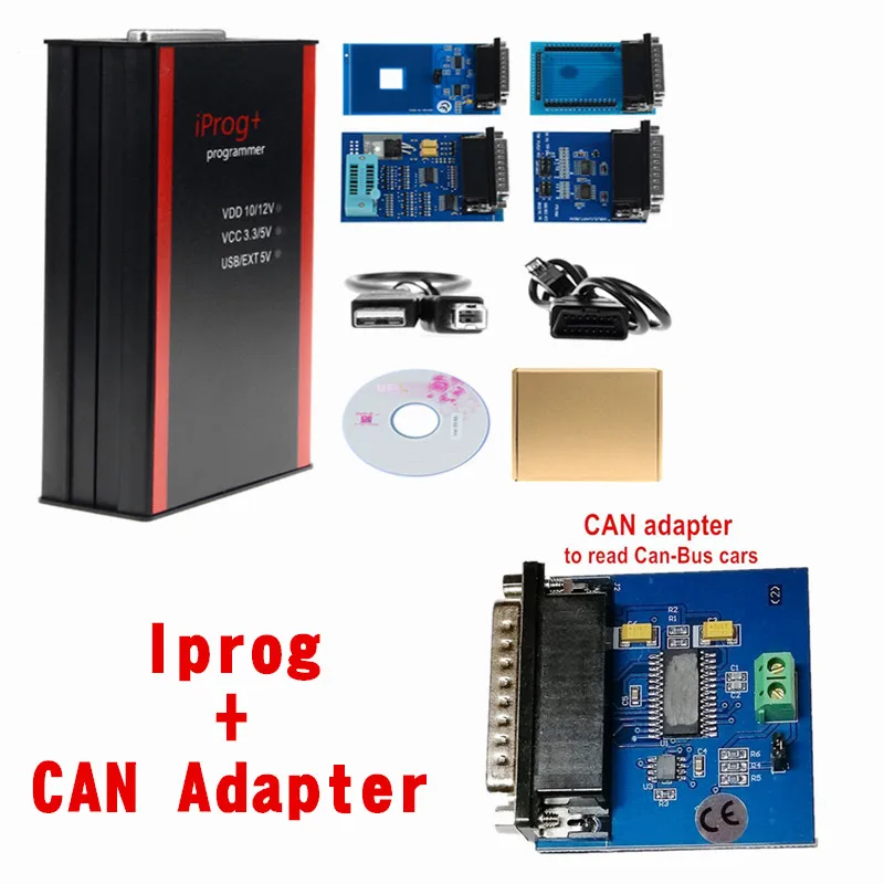 iprog CAN ADAPTER Iprog+ V80 Iprog Pro программист поддержка IMMO коррекция пробега+ сброс подушки безопасности до года Замена Carprog/Full/Digiprog - Цвет: iprog CAN ADAPTER