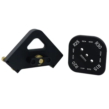 

High Quality Quick Router Table Template Jig Arc R Angle Half Fillet Locator Woodworking Tool Accessories