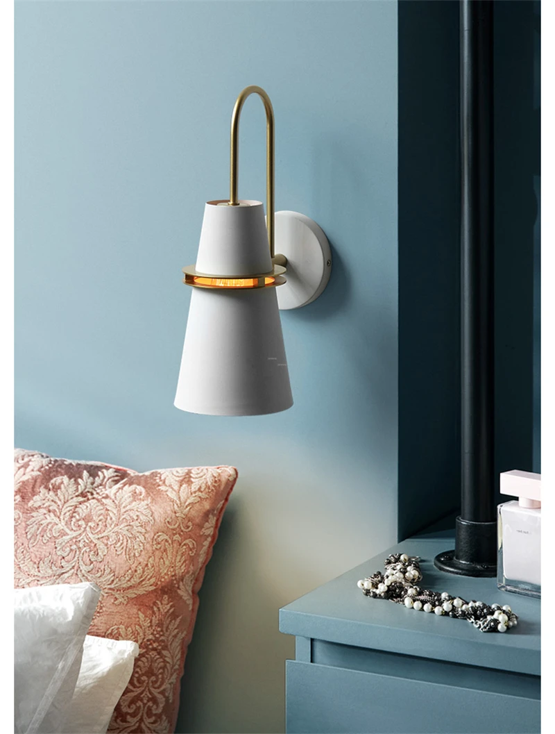 Настенный светильник в современном стиле, креативный настенный светильник в ванную и спальню, домашний декор, ретро Креативный светодиодный светильник