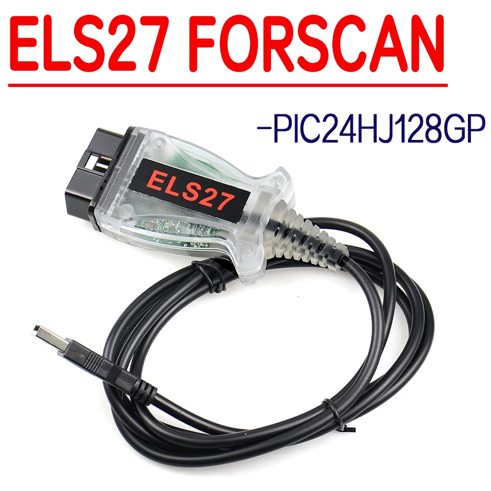

NEWEST V2.3.8 ELS27 Forscan Scanner PIC24HJ128GP+FTDI for Ford ELS27 Diagnostic Cable ELS 27 V3 ELS27 for ELM327