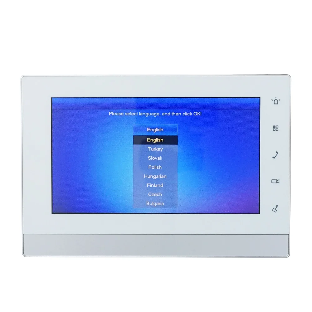 DH многоязычный VTH1550CH 7 дюймовый сенсорный внутренний монитор ip звонка