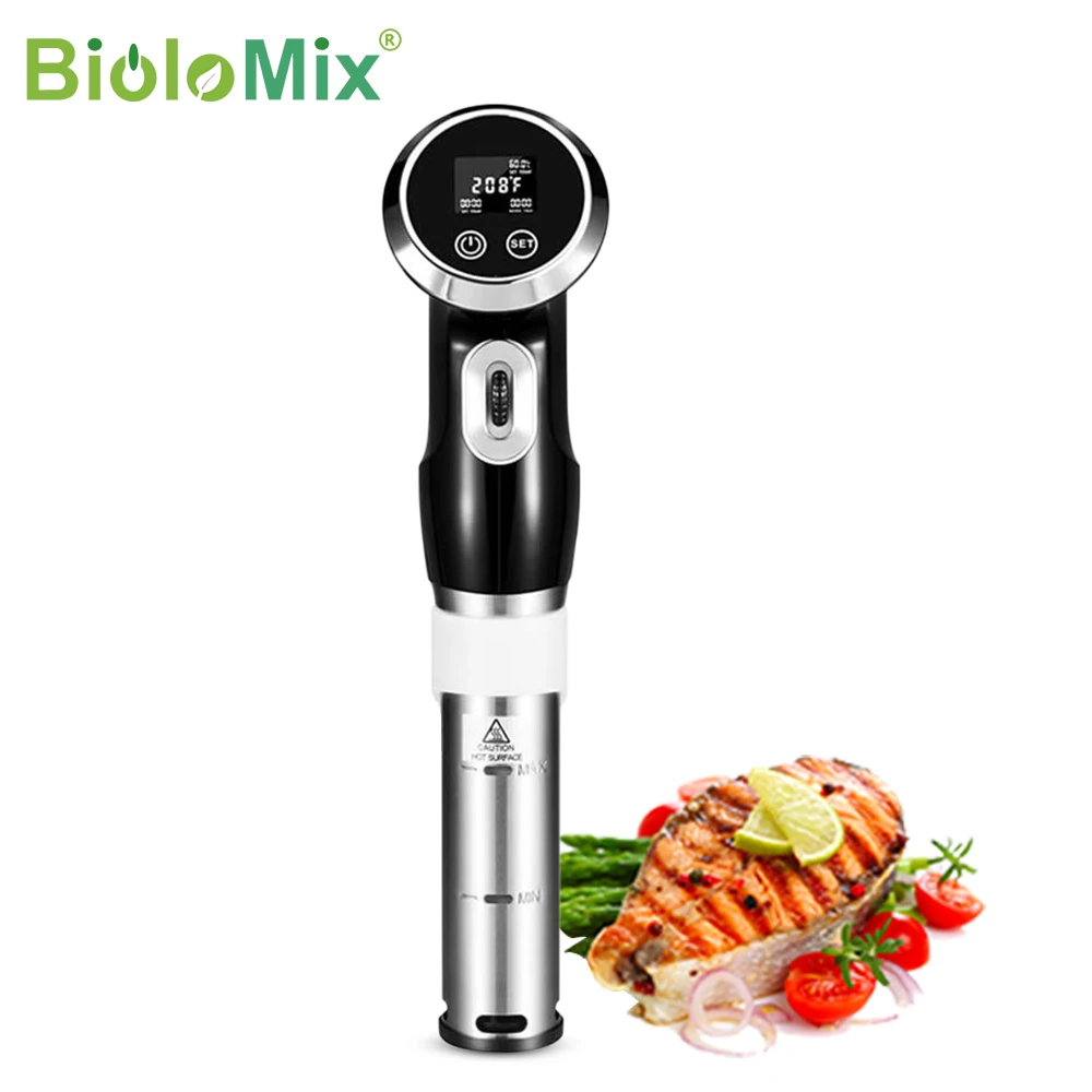 BioloMix вакуумный Sous Еда Плита 1500W Мощный погружной циркулятор ЖК дисплей цифровой