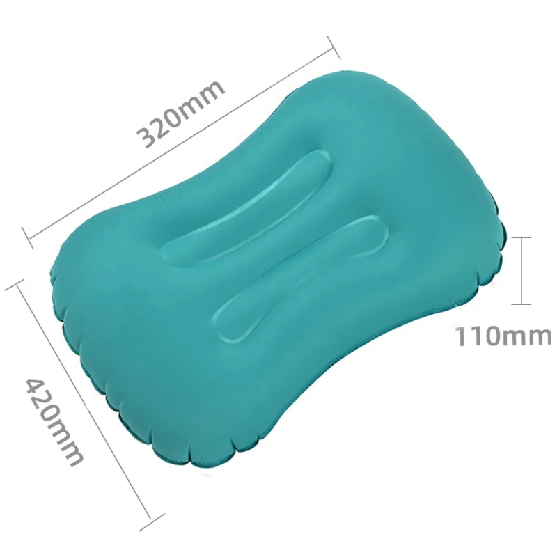 

Inflatable Air Pillow With Storage Portable Pocket Camping Fast Inflated Backrest Inflation Cushion For Traveling Office Home