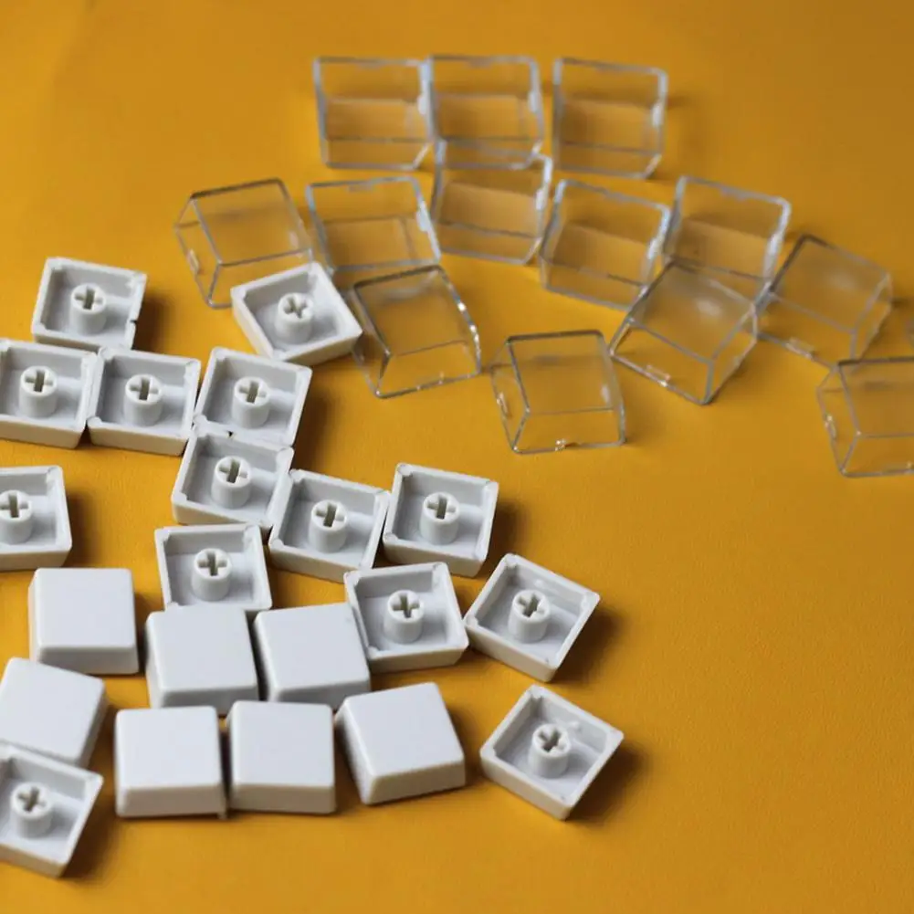 10PCS Keycaps For Mechanical Keyboard Non-slip Removable Transparent Double-layer Custom Keyboard Keycaps Protector Shell
