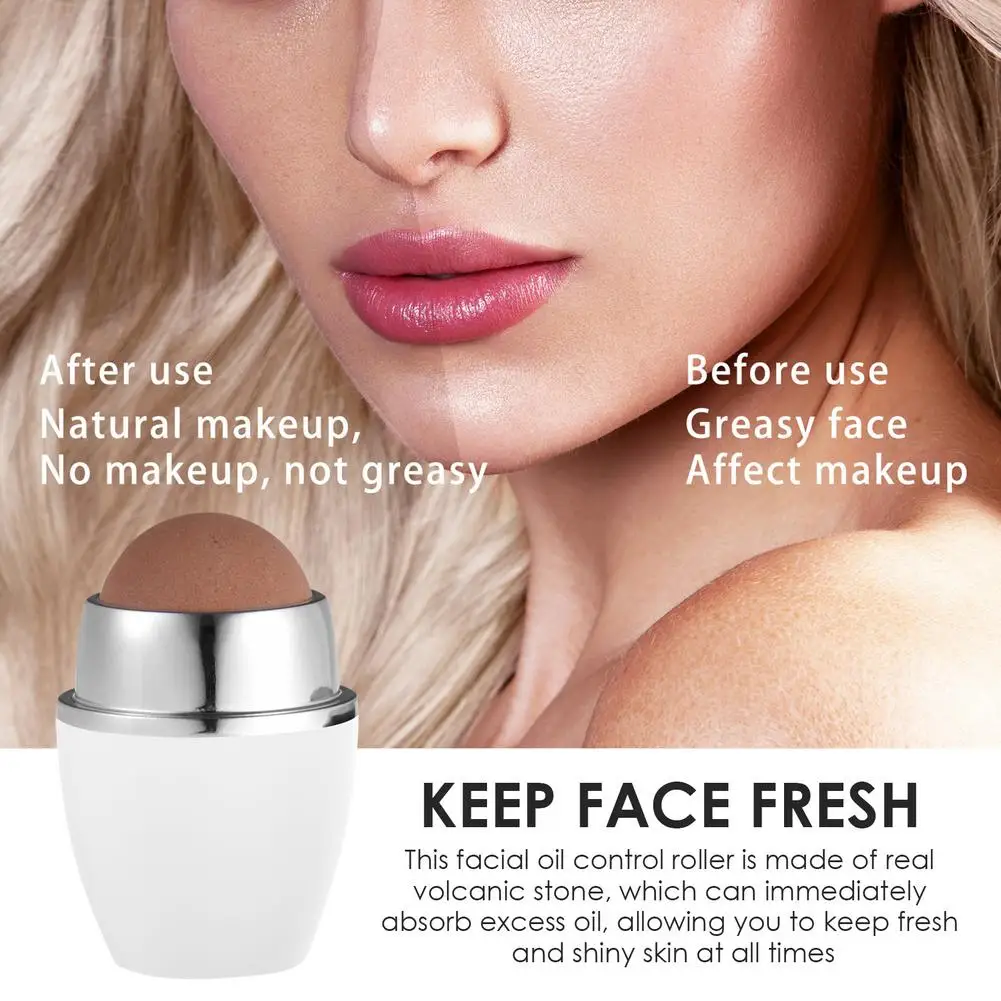 Face Oil Control Tool Absorbing Ball Volcanic Stone Roller Keep Fresh Effective And Functional |