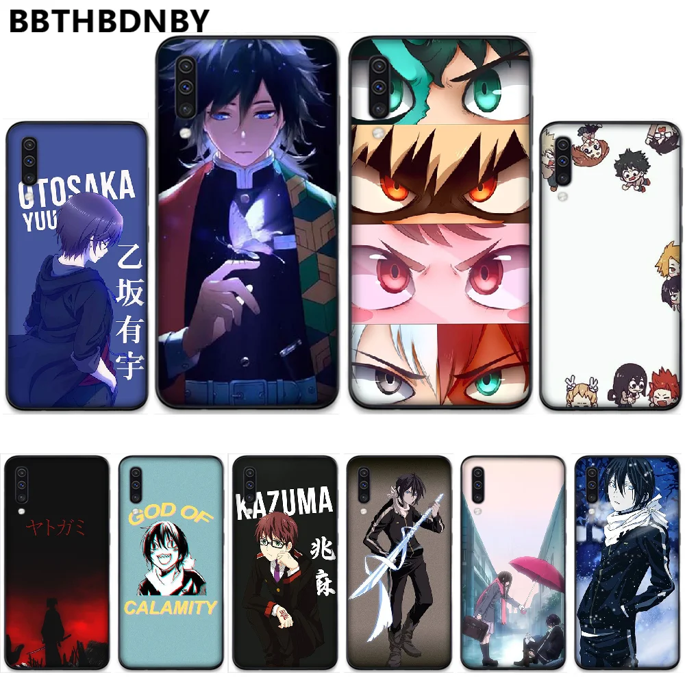 Чехол Noragami yato с аниме черный мягкий чехол для телефона Samsung A20 A30 30s A40 A7 2018 J2 J7 prime J4