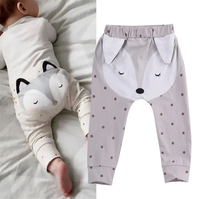 Pudcoco/штаны для малышей штаны с рисунком для новорожденных мальчиков и девочек штаны с гарем трусики для детей от 0 до 24 месяцев