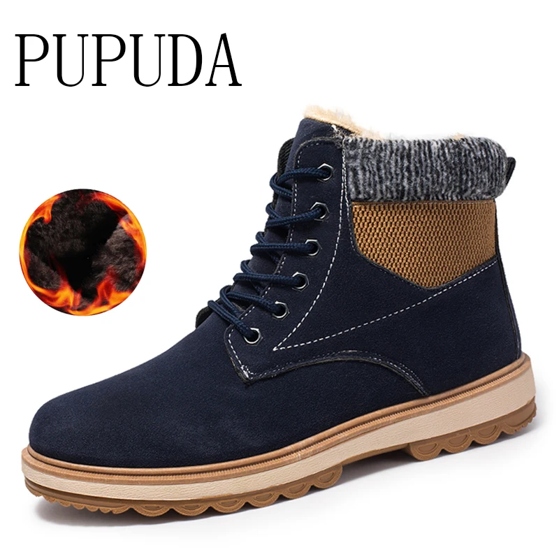 men's winter ankle snow boots