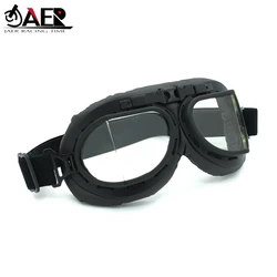 Vintage Motorcycle Goggles for Motorbike Helmet Goggles Pilot Cruiser Goggles Glasses Sunglasses Eyeglasses