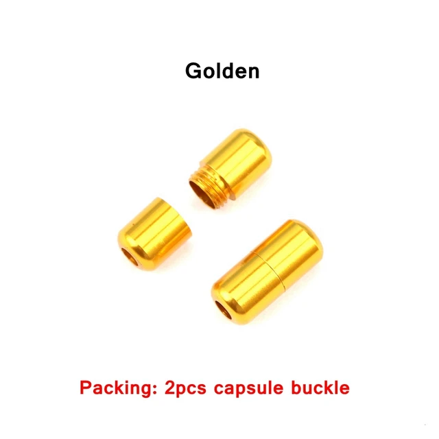 2pcs /1 set Metal Shoelaces lock Accessories No Tie Shoelaces Metal Lace Lock DIY Sneaker Kits Silver Gold Metal lace buckle Golden
