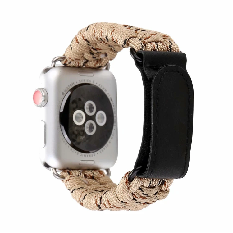 Нейлоновый ремешок для часов Apple Watch 5 44 мм iwatch 42 мм ремешок 38 мм 40 мм iwatch 4 3 2 1 браслет ремешок для часов - Цвет ремешка: Hemp yellow