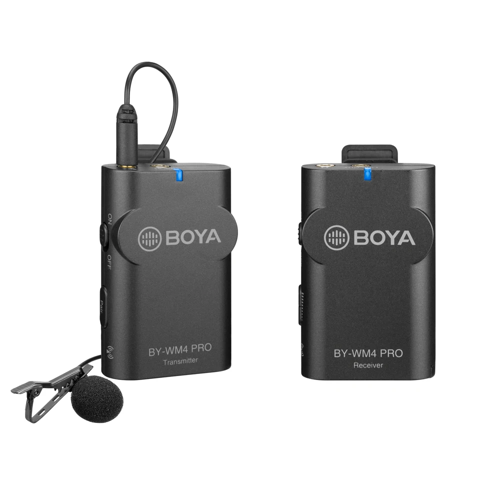 BOYA BY-WM4 Pro K2 двухканальный цифровой 2,4G беспроводной микрофон система для iPhone Android смартфон Canon Nikon DSLR камера ПК - Цвет: BY-WM4 Pro K1