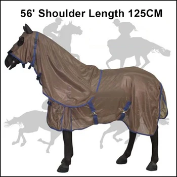 

Removable Horse Fly Rug Anti-UV Face Neck Cover Protection Summer PVC mesh