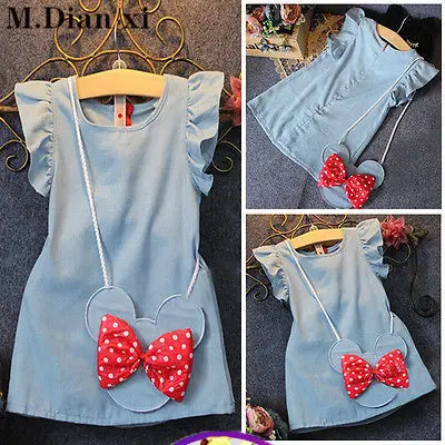 Сумка с Минни Маус; сумка без рукавов; подходит для От 1 до 4 лет младенцев и маленьких детей; милая детская одежда