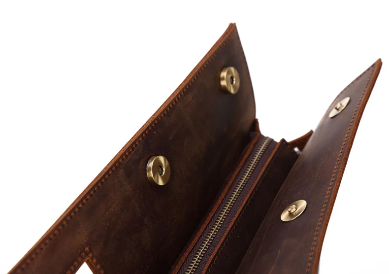 Винтажный Мужской портфель из натуральной кожи, сумка-мессенджер, кожаная сумка для ноутбука Crazy Horse, Мужская Компьютерная Сумочка для документов, сумки