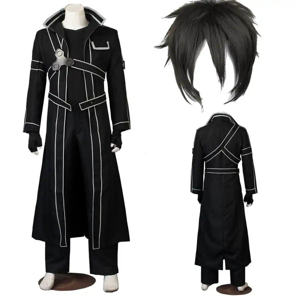 アニメ剣アートオンラインコスプレ衣装キリト和人kirigayaジャケットシャツパンツ高品質任意のサイズの服カスタムメイド Anime Cosplay Costumes Cosplay Costumeanime Cosplay Aliexpress