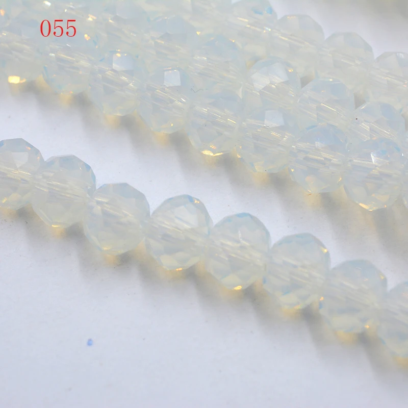 4 мм 140 шт./лот бусины из кристаллов, граненые круглые стеклянные бусины - Цвет: 055